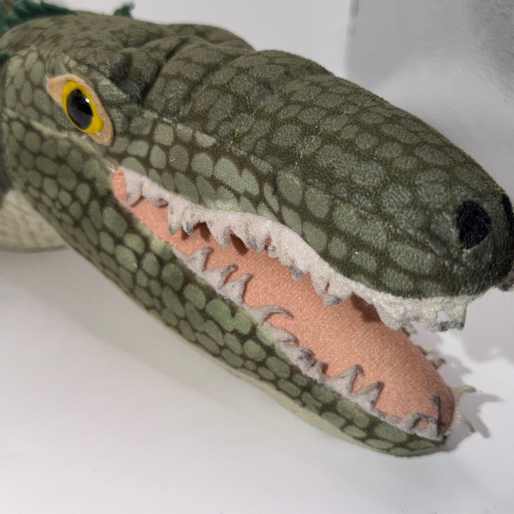 Wildlife Artists 20" Green Crocodile Realistic Alligator Plush Safari Swamp Core - Picture 2 of 7